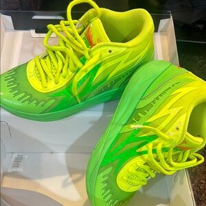 Kids Neon Green Sneakers